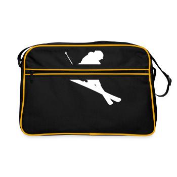 Ski -Jump blanc - Sac Retro - noir/or - Devant