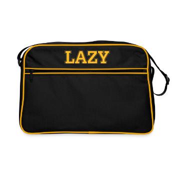 LAZY - Retro Bag - black/gold - Front