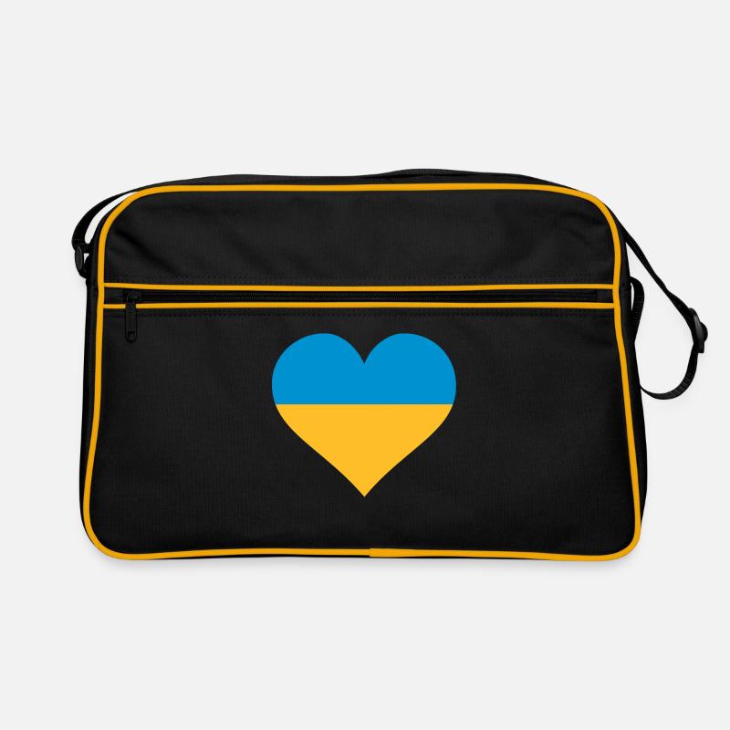 ukraine herz Retro Bag