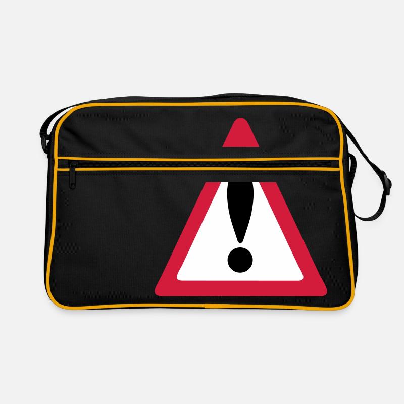 warning sign Retro Tasche