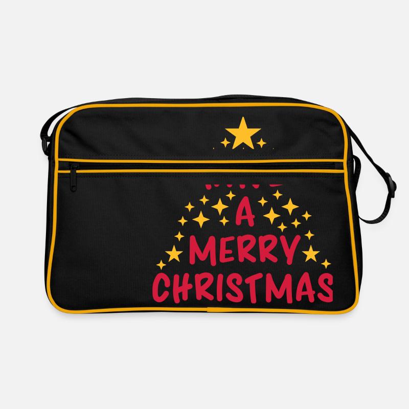 sapin sapin étoiles design cool avoir un joyeux c Sac Retro