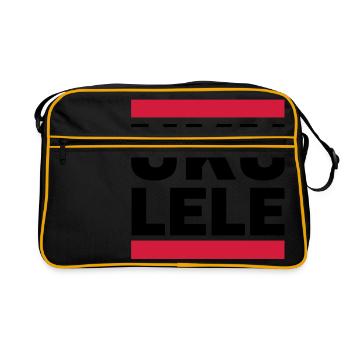 UKULELE - Retro Bag - black/gold - Front