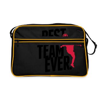 Best team ever - Sac Retro - noir/or - Devant