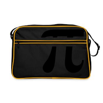 Pi - Retro Tasche - Schwarz/Gold - Vorne