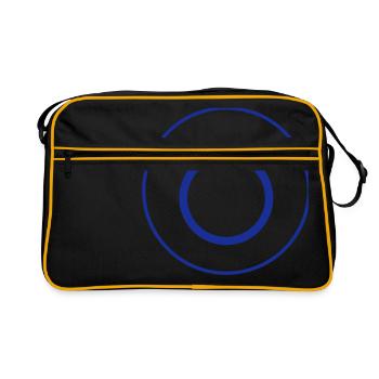 STERNZEICHEN STIER! - Retro Tasche - Schwarz/Gold - Vorne