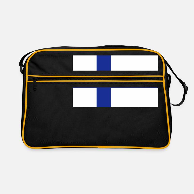 Nationalflagge von Finnland Retro Tasche