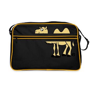 Kamel - Retro Bag - black/gold - Front