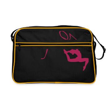 grs gymnastique rythmique sportive - Sac Retro - noir/or - Devant