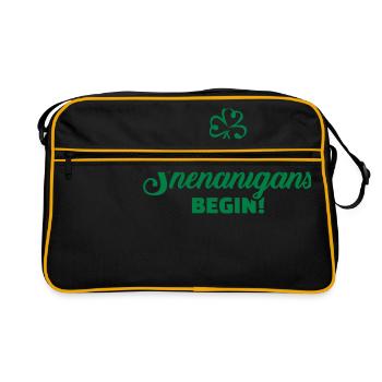 Let shenanigans begin - Retro Bag - black/gold - Front