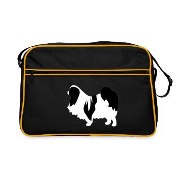 Japanese Chin - Retro Bag - black/gold - Front