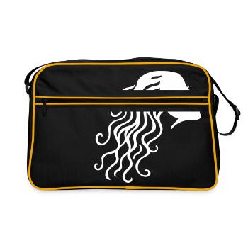 Woman Hair - Retro Tasche - Schwarz/Gold - Vorne