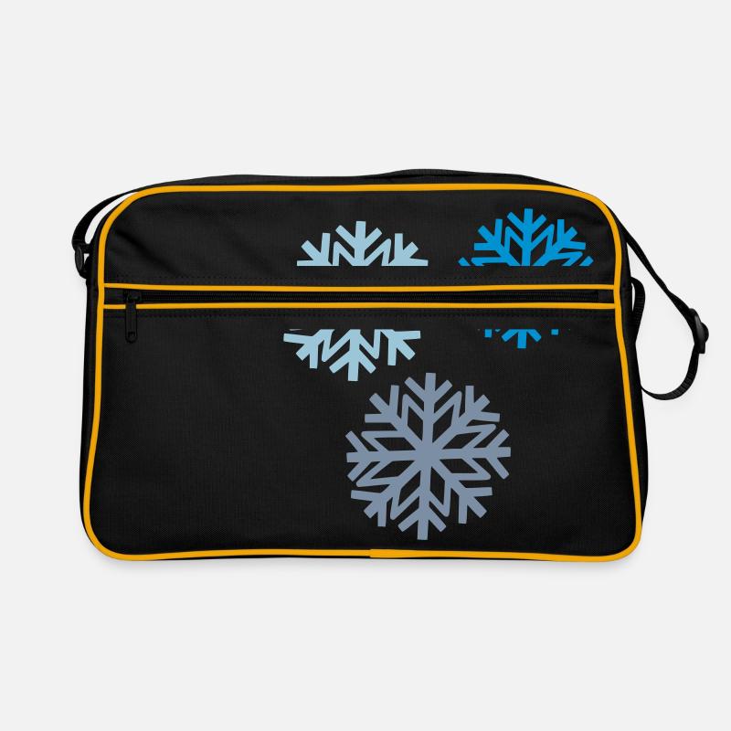Schneeflocke 2 Retro Tasche