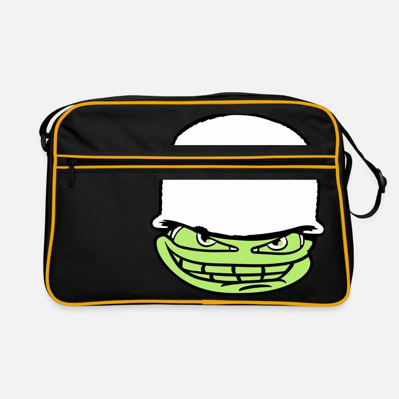 face head soldier camouflage war army army ve Retro Bag