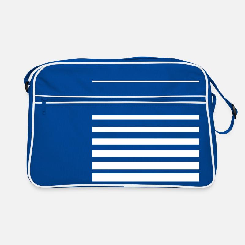 Linien Gradient Grafik Retro Tasche