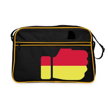 Bravo pour l'Allemagne - Sac Retro - noir/or - Devant