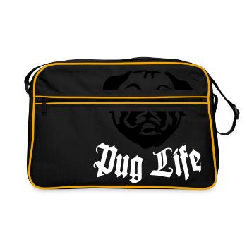 Pug Life - Sac Retro - noir/or - Devant