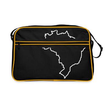 Brésil / / Coupe du Monde 2014 / / Football - Sac Retro - noir/or - Devant