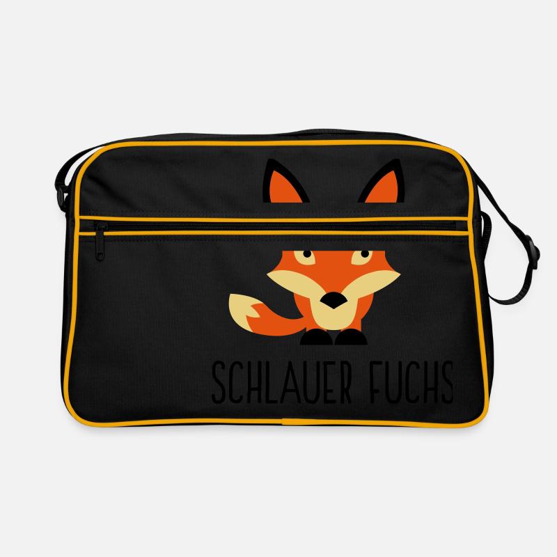 Ich bin ein schlauer Fuchs Retro Tasche