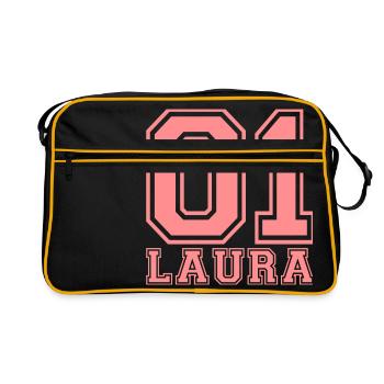 Laura - Nom - Sac Retro - noir/or - Devant