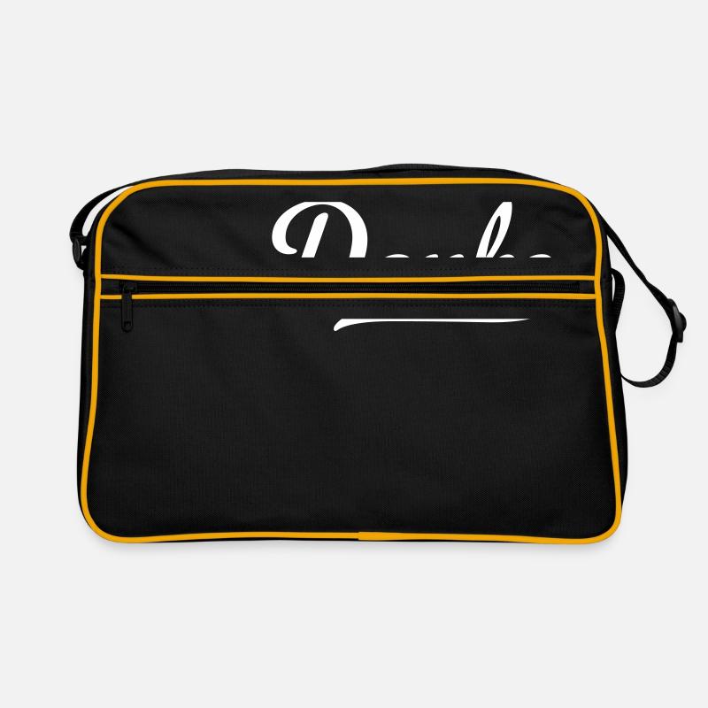 Danke - Retro Tasche - Schwarz/Gold