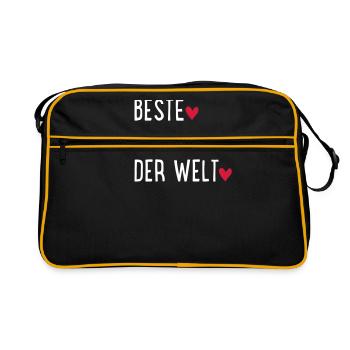 Best geriatric nurse in the world - Retro Bag - black/gold - Front
