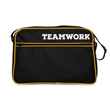 Travail d'équipe - Sac Retro - noir/or - Devant