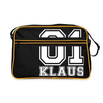 Klaus - Nom - Sac Retro - noir/or - Devant