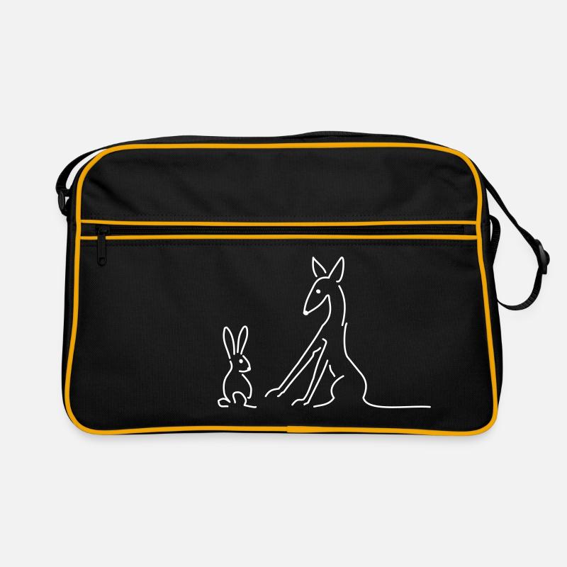Podenco - Retro Tasche - Schwarz/Gold