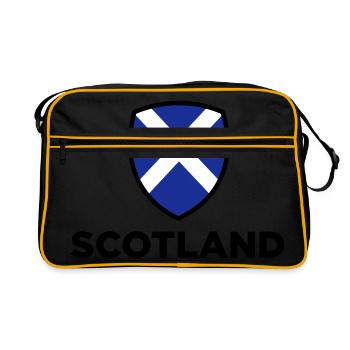Drapeau national de l Ecosse - Sac Retro - noir/or - Devant