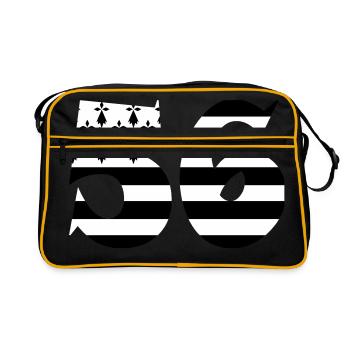 56 Britain flag - Retro Bag - black/gold - Front