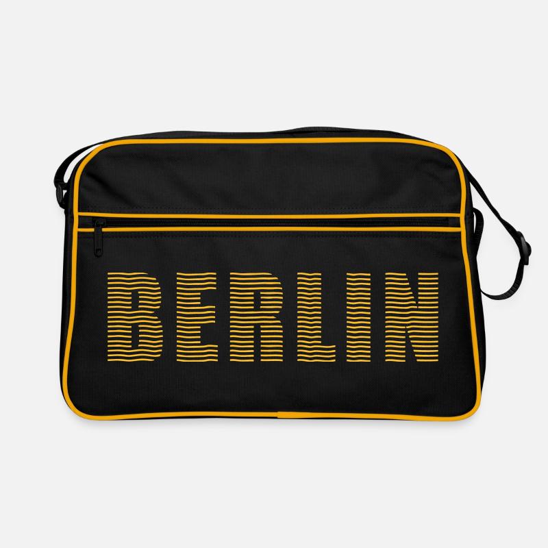 Berlin Linienschrift Retro Tasche