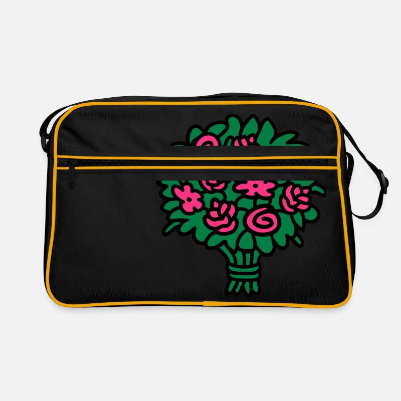 Blumenstrauß 3 Retro Tasche