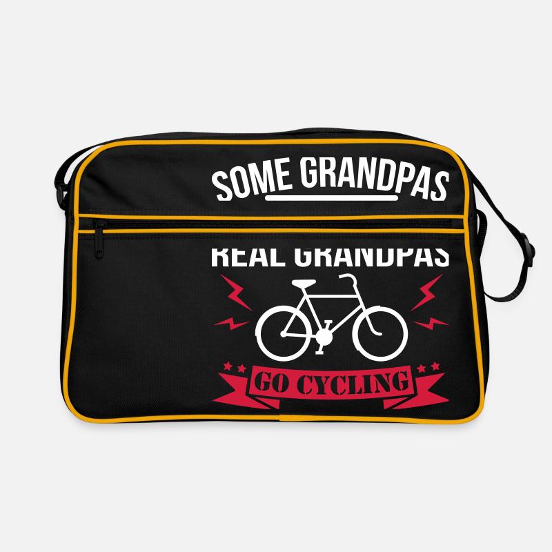 Real Grandpas Go Cycling - Retro Bag - black/gold