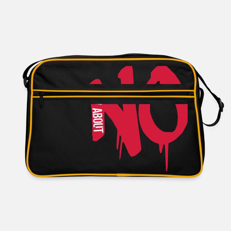 ablehnen stempel graffiti cool how about no spruch Retro Tasche