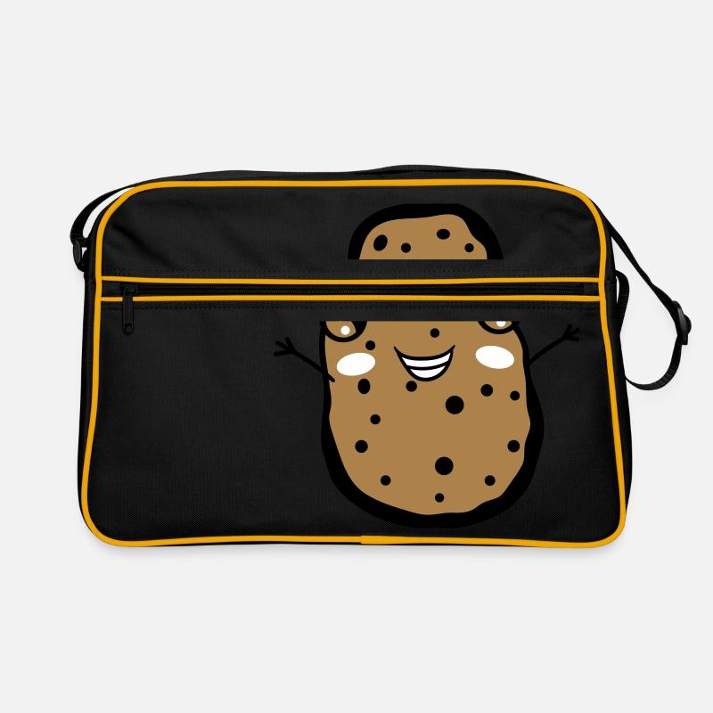 joyeux petit mignon mignon visage drôle bras Sac Retro