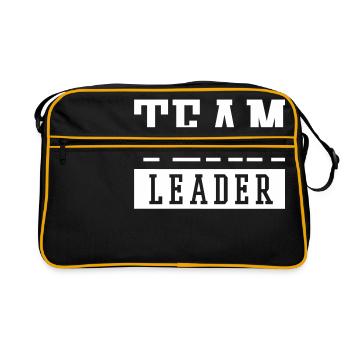 TEAM LEADER - Retro Bag - black/gold - Front