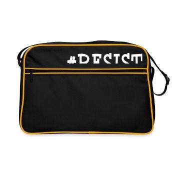 #RESIST - Retro Tasche - Schwarz/Gold - Vorne