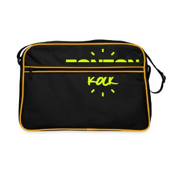 tonton rock - Sac Retro - noir/or - Devant