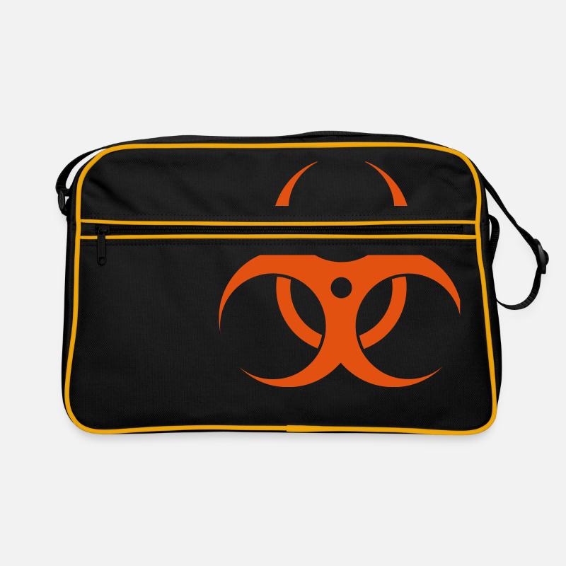 Biohazard - Retro Tasche - Schwarz/Gold
