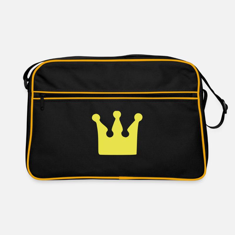 Krone - Crown - König - King Retro Tasche