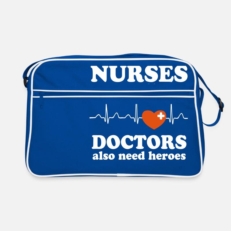 Nurse Nurses were born because .. Retro Bag