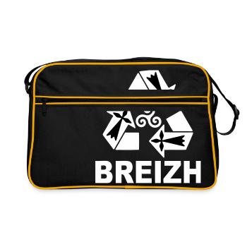 Breirzh Bretagne Triskel - Sac Retro - noir/or - Devant