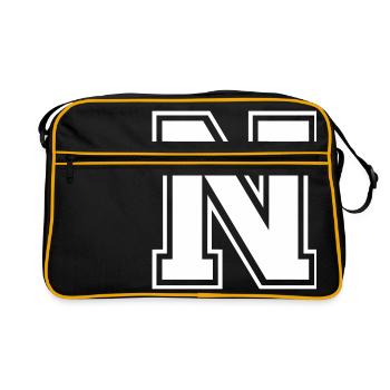 n - Retro Bag - black/gold - Front