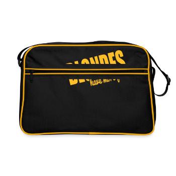 Blondes have more fun! - Sac Retro - noir/or - Devant