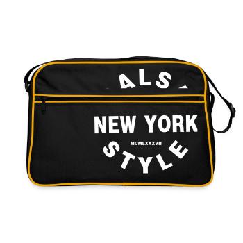 Salsa New York Style Salsa Dance Shirt - Retro Bag - black/gold - Front
