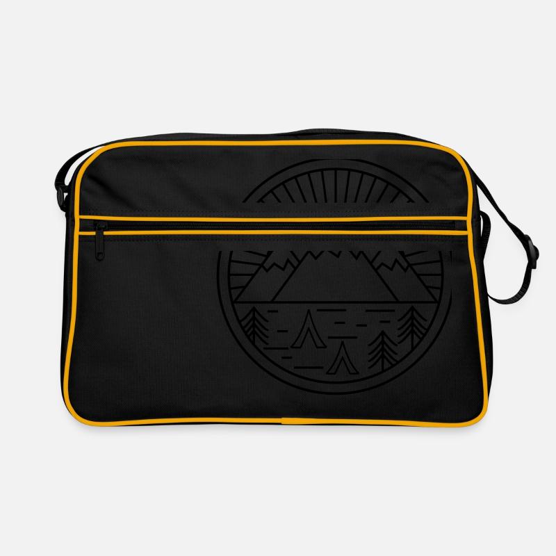 camping - Retro Bag - black/gold