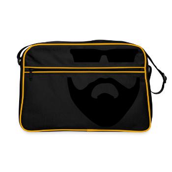 MEN - MAN - MACHO - TESTOSTERON T-SHIRT - Retro Bag - black/gold - Front