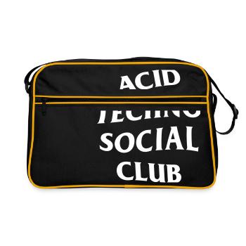 Acid Techno Social Club - Sac Retro - noir/or - Devant