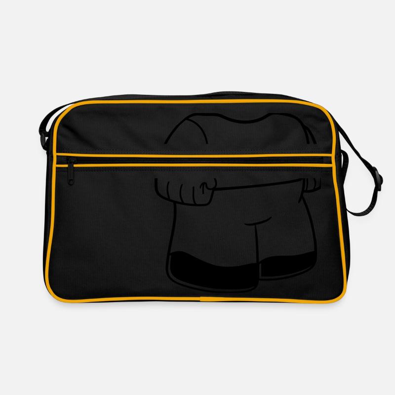 Body dwarf small face head funny comic Retro Bag