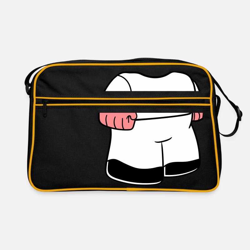 Body dwarf small face head funny comic Retro Bag